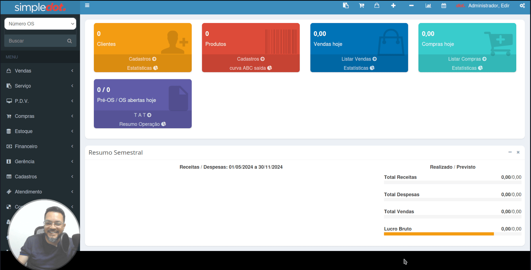 tela simple erp